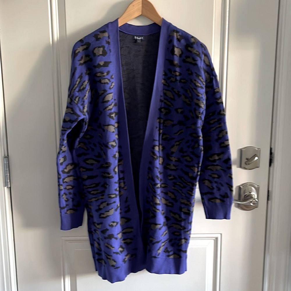 Splendid Animal-Print Cardigan- M